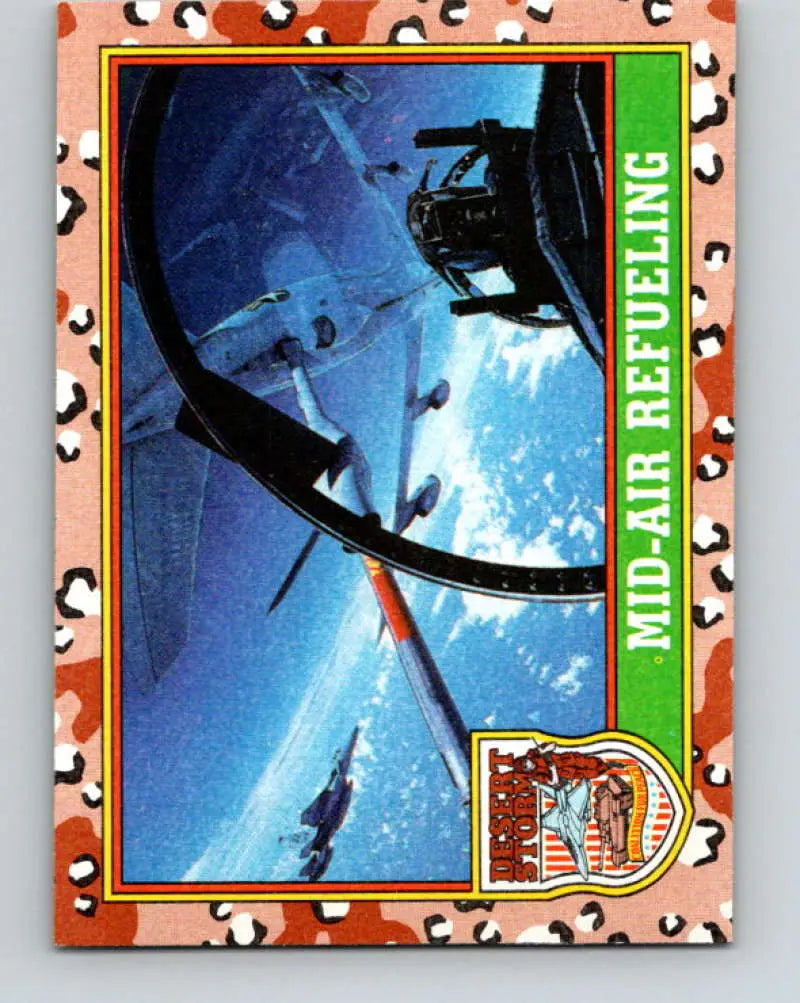 1991 Topps Desert Storm #79A Mid-Air Refueling Stock Image Ãâ Regular Error or Misprint May Ship NonSport Trading Car