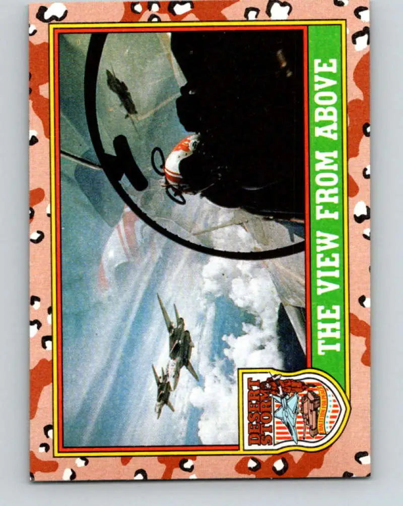 1991 Topps Desert Storm #81A The View from Above Stock Image Ãâ Regular Error or Misprint May Ship NonSport Trading C