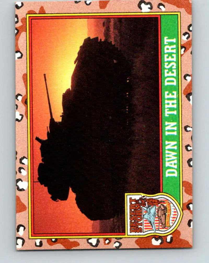 1991 Topps Desert Storm #83A Dawn in the Desert Stock Image Ãâ Regular Error or Misprint May Ship NonSport Trading Ca