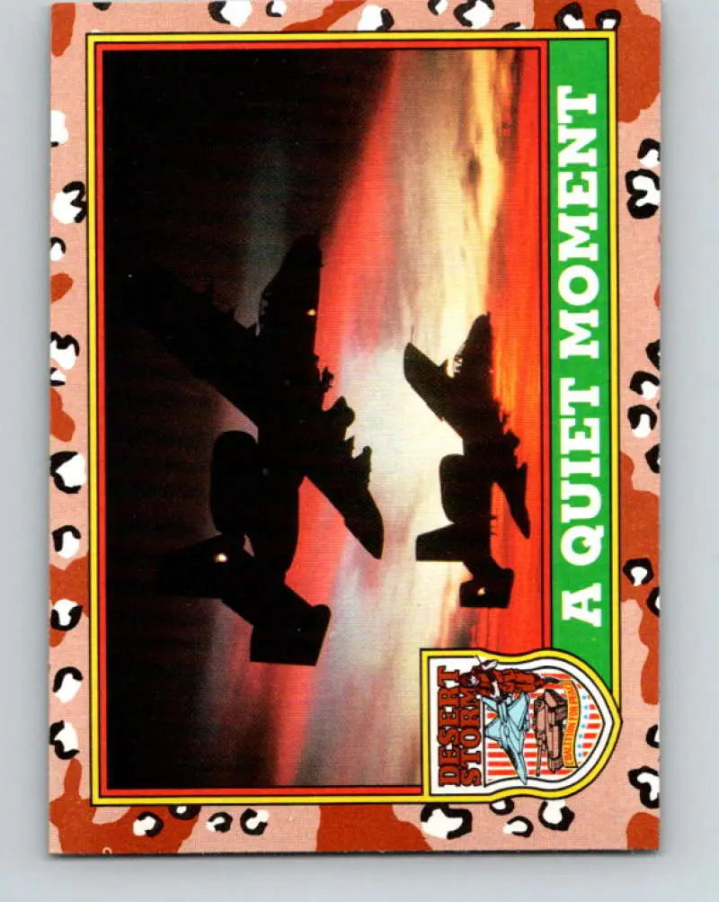 1991 Topps Desert Storm #85A A Quiet Moment Stock Image Ãâ Regular Error or Misprint May Ship NonSport Trading Card