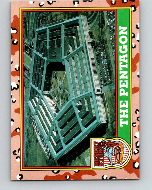 1991 Topps Desert Storm #87A The Pentagon Stock Image Ãâ Regular Error or Misprint May Ship NonSport Trading Card