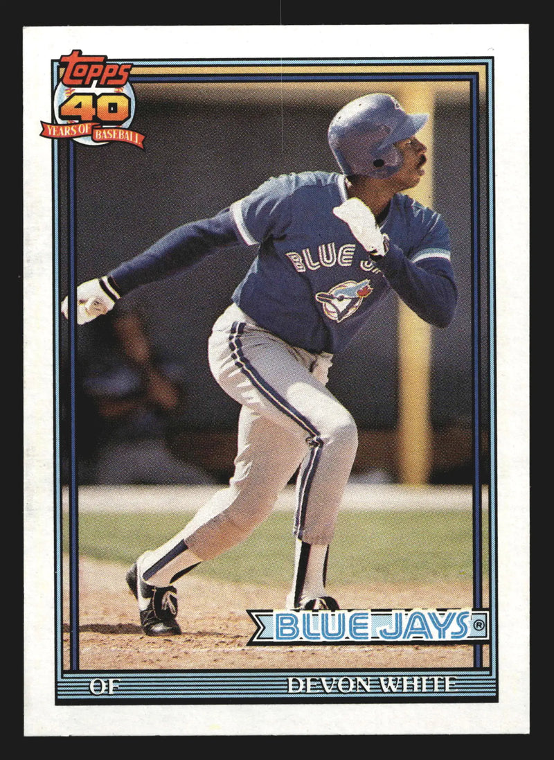 1991 Topps Traded #125T Devon White Toronto Blue Jays