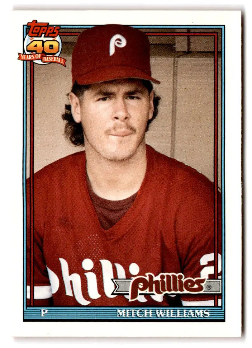 1991 Topps Traded #127T Mitch Williams - Baseball Card Single
