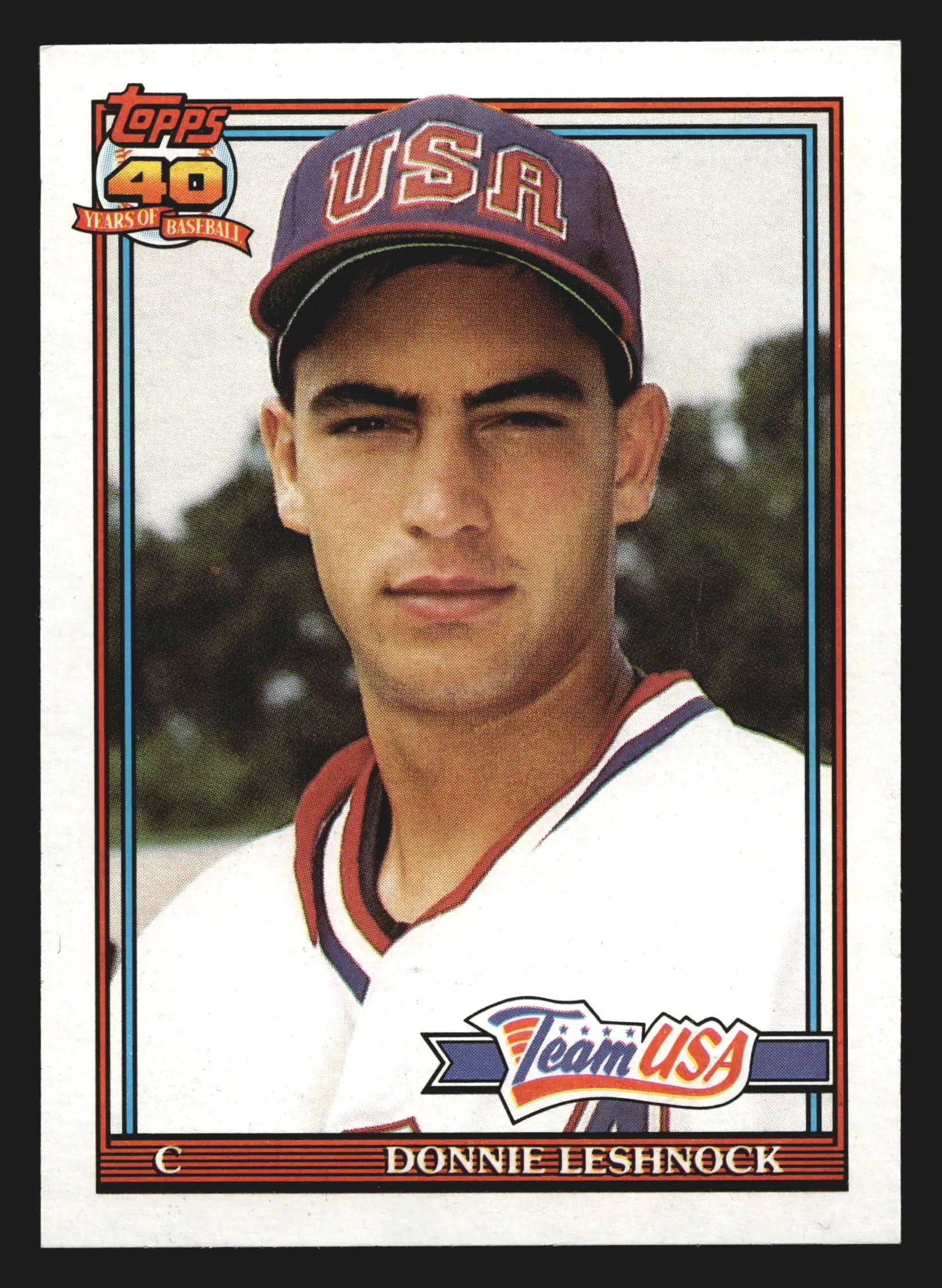 1991 Topps Traded Donnie Leshnock #72T Team USA - Baseball Card Single