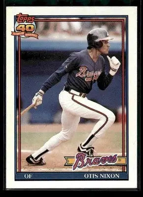 1991 Topps Traded Otis Nixon #84T Atlanta Braves