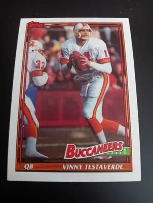 1991 Topps - Vinny Testaverde #491. Tampa Bay Buccaneers. NRMT+ - Football Card Single