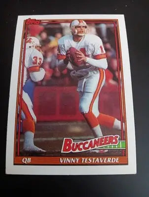 1991 Topps - Vinny Testaverde #491. Tampa Bay Buccaneers. NRMT+ - Football Card Single