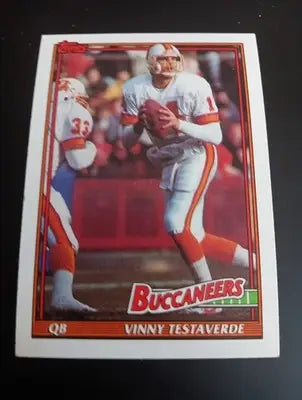 1991 Topps - Vinny Testaverde #491. Tampa Bay Buccaneers. NRMT+ - Football Card Single