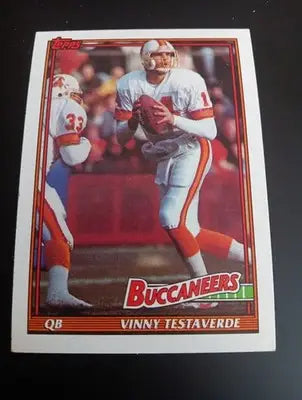1991 Topps - Vinny Testaverde #491. Tampa Bay Buccaneers. NRMT+ - Football Card Single