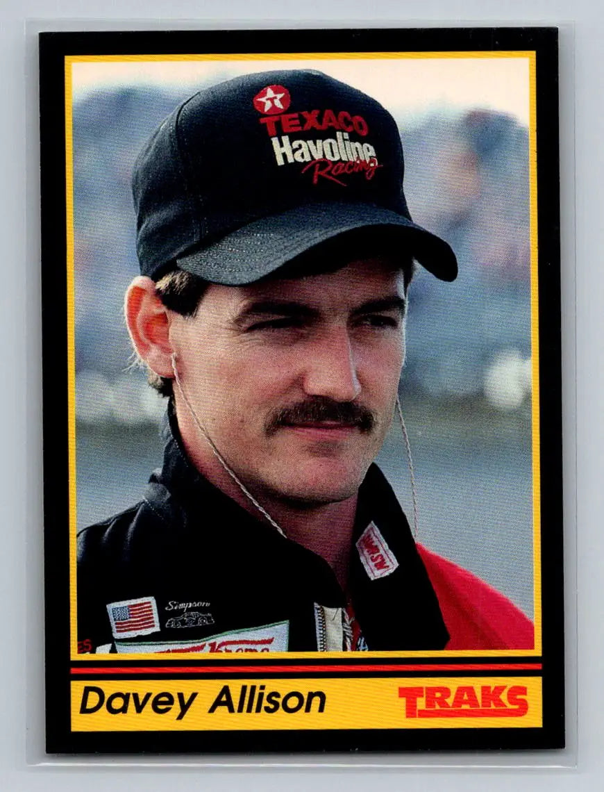 1991 Traks #156 Davey Allison Robert Yates Racing - Racing Card Single