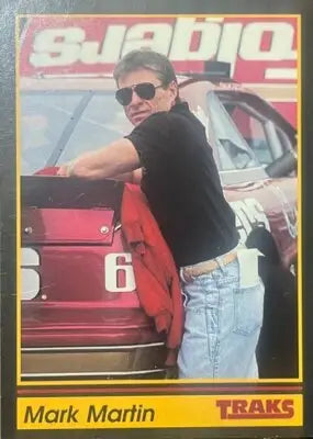 1991 Traks #50 Mark Martin trading card featuring racing legend for collectors