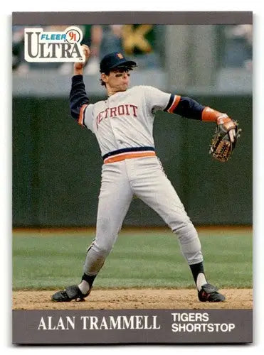 1991 Ultra #129 Alan Trammell Detroit Tigers Baseball Cards EX/NM ID:53990 - Baseball Card Single