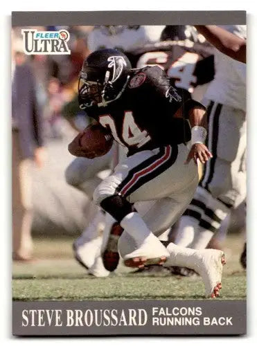 1991 Ultra Steve Broussard Atlanta Falcons football card in NM condition