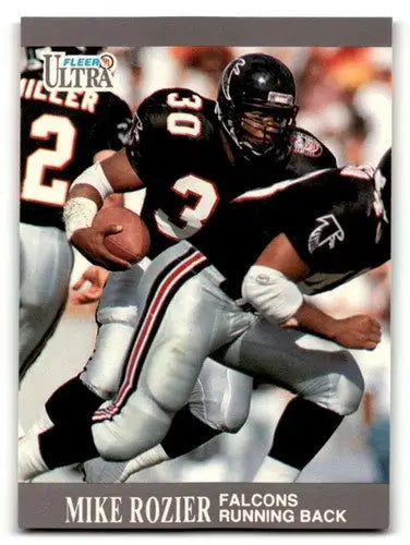 Original gloss 1991 Ultra Mike Rozier Atlanta Falcons football card, Rozier Atlanta Falcons NM