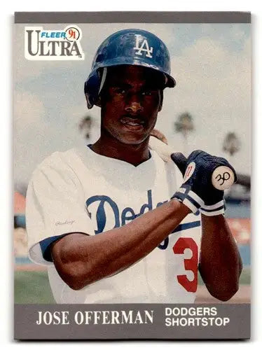 1991 Ultra #167 Jose Offerman Los Angeles Dodgers Baseball Cards EX/ ID:53996 - Baseball Card Single