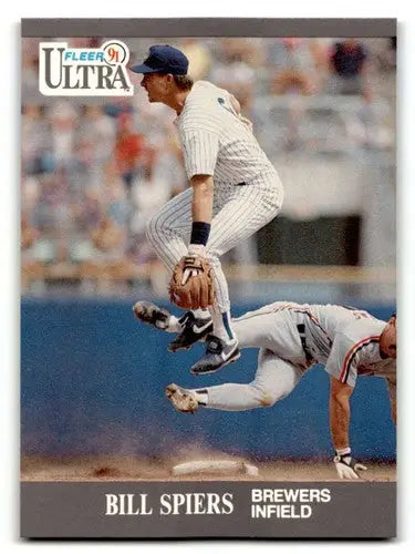 1991 Ultra #181 Bill Spiers Milwaukee Brewers Baseball Cards EX/NM ID:54010 - Baseball Card Single