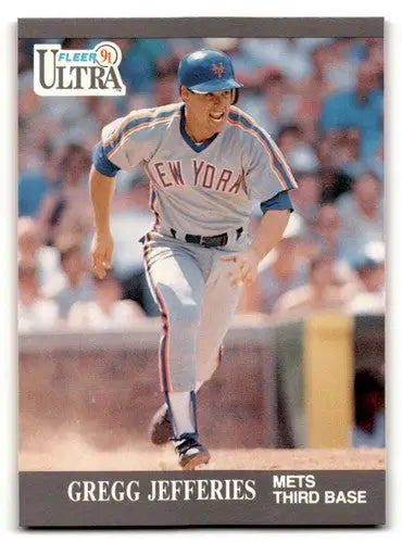 1991 Ultra #221 Gregg Jefferies New York Mets Baseball Cards EX/NM ID:53999 - Baseball Card Single
