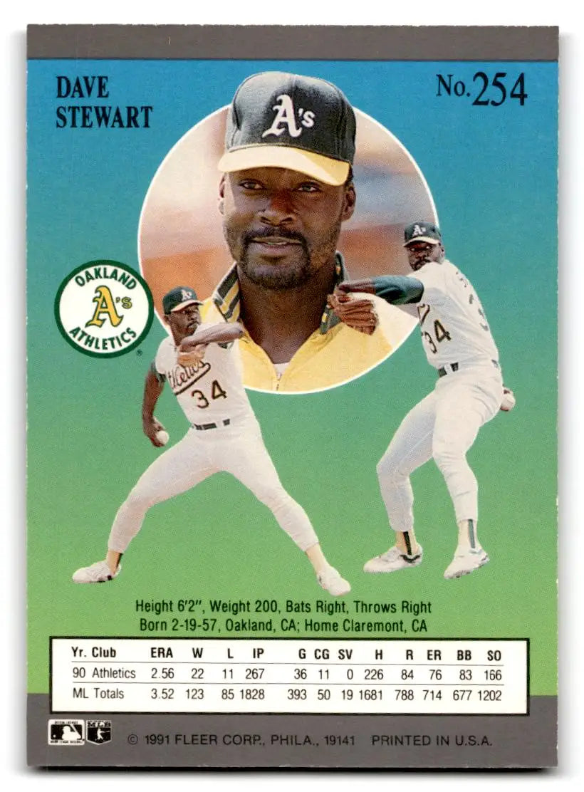 1991 Ultra #254 Dave Stewart - Baseball Card Single