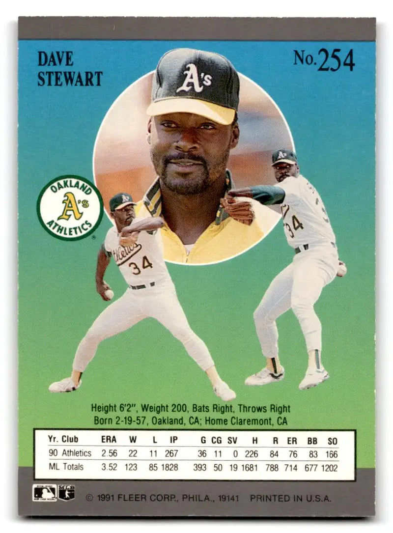 1991 Ultra #254 Dave Stewart - Baseball Card Single