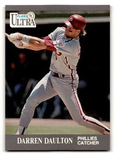 1991 Ultra #260 Darren Daulton Philadelphia Phillies Baseball Cards ID:54004 - Baseball Card Single