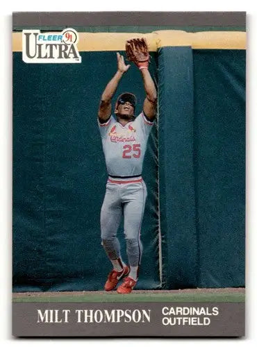 1991 Ultra #297 Milt Thompson St. Louis Cardinals Baseball Cards EX/ ID:59498 - Baseball Card Single