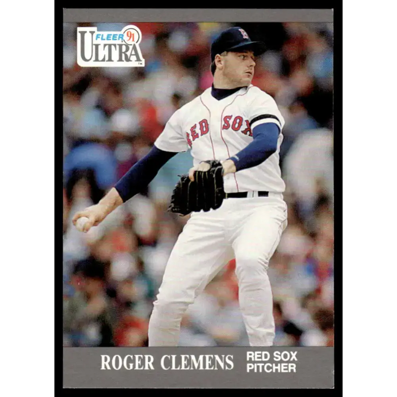 1991 Ultra #31 Roger Clemens EX/NM Boston Red Sox Baseball Card - Baseball Card Single