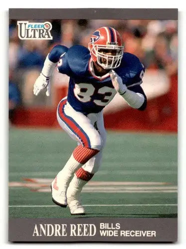 Original gloss Andre Reed Buffalo Bills football card from 1991 Ultra #6