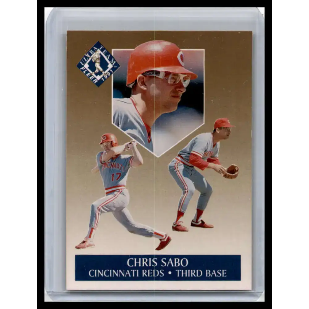 1991 Ultra #9 Chris Sabo NM-MT Cincinnati Reds Baseball Card - Baseball Card Single