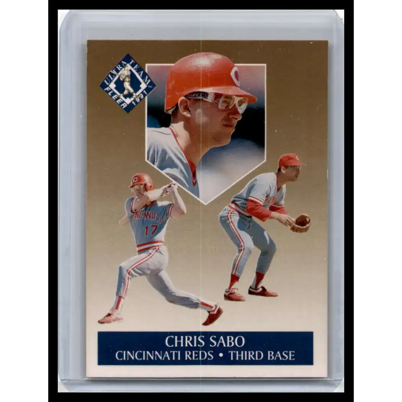 1991 Ultra #9 Chris Sabo NM-MT Cincinnati Reds Baseball Card - Baseball Card Single