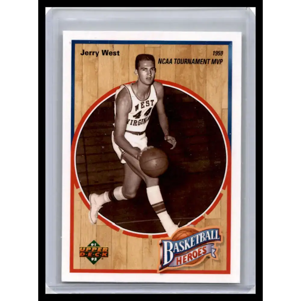 1991 Upper Deck #1 Jerry West NM-MT West Virginia Mountaineers Basketball Card - Basketball Card Single