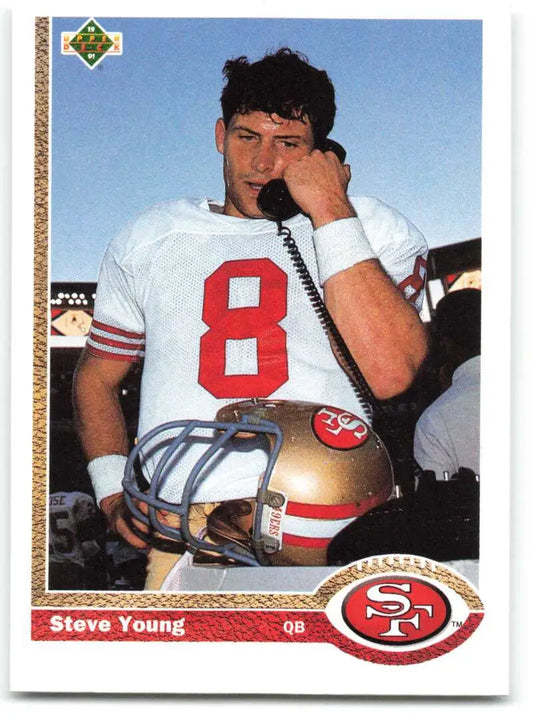 1991 Upper Deck #101 Steve Young NM-MT San Francisco 49ers Football Card - Football Card Single