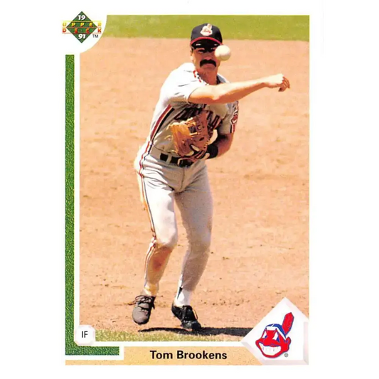 1991 Upper Deck #102 Tom Brookens NM-MT Cleveland Indians Baseball Card - Baseball Card Single