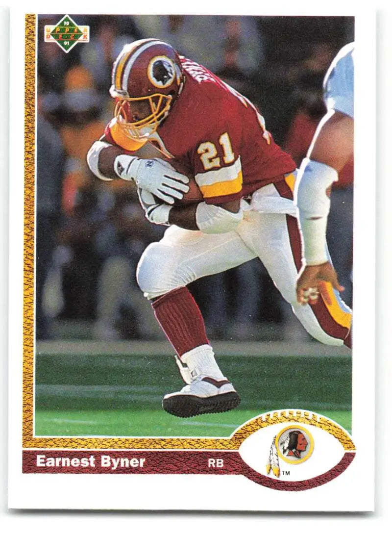1991 Upper Deck #104 Earnest Byner NM-MT Washington Redskins Football Card - Football Card Single