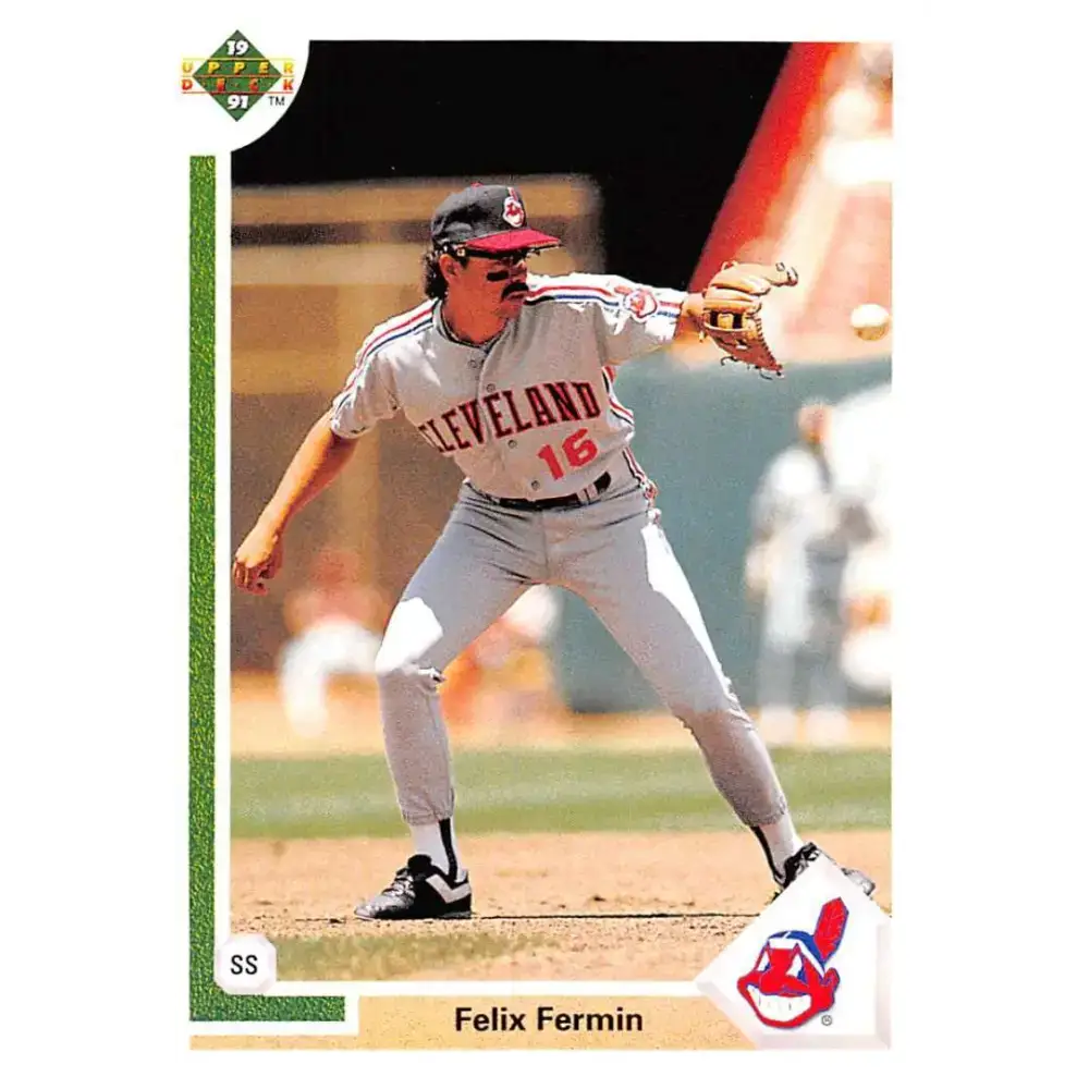 1991 Upper Deck #104 Felix Fermin NM-MT Cleveland Indians Baseball Card - Baseball Card Single