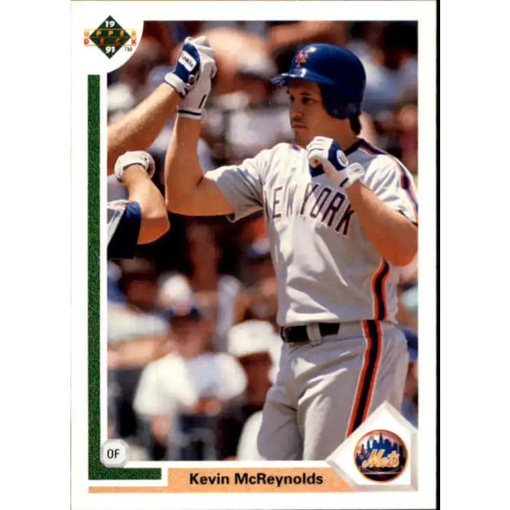 1991 Upper Deck #105 Kevin McReynolds EX Excellent New York Mets Baseball Card - Baseball Card Single