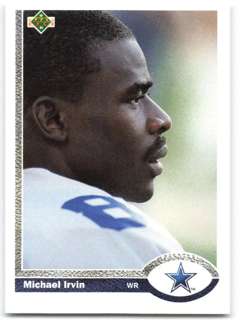 1991 Upper Deck #107 Michael Irvin NM-MT Dallas Cowboys Football Card - Football Card Single