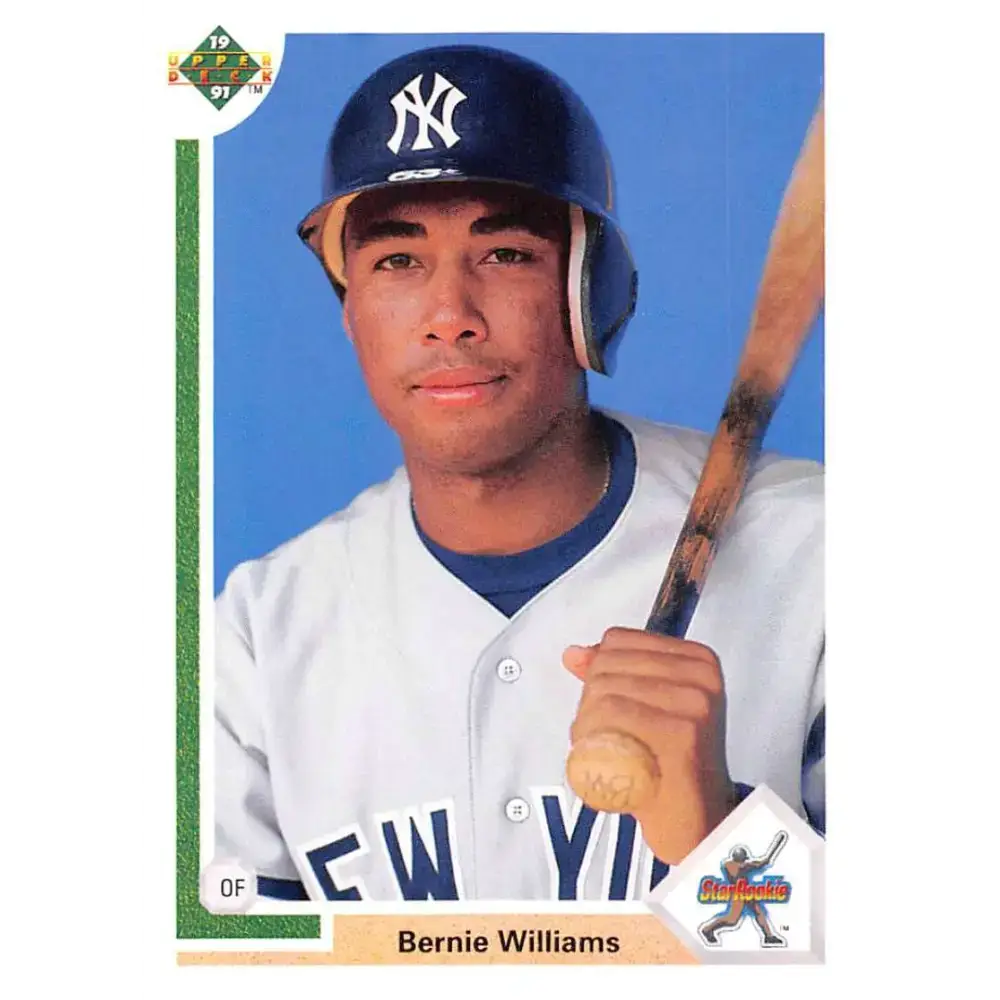 1991 Upper Deck #11 Bernie Williams EX Excellent New York Yankees Baseball Card - Baseball Card Single