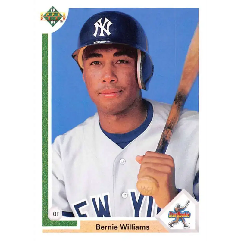 1991 Upper Deck #11 Bernie Williams EX Excellent New York Yankees Baseball Card - Baseball Card Single