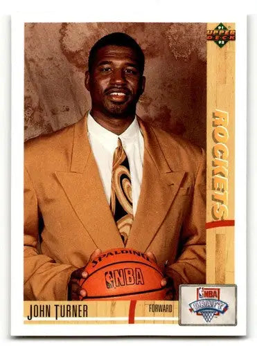 1991 Upper Deck #11 John Turner Houston Rockets Basketball Cards NM ID:55739 - Basketball Card Single