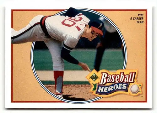 1991 Upper Deck Nolan Ryan Baseball Heroes baseball card in near mint condition