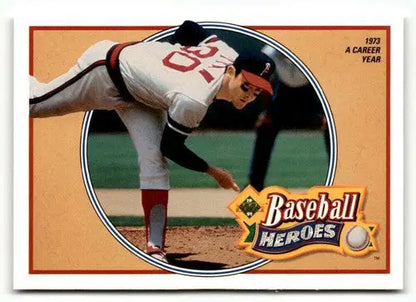 Nolan Ryan baseball card with original gloss featuring a pitcher from 1991 Upper Deck