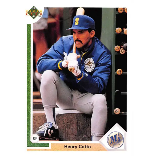 1991 Upper Deck #110 Henry Cotto NM-MT Seattle Mariners Baseball Card - Baseball Card Single