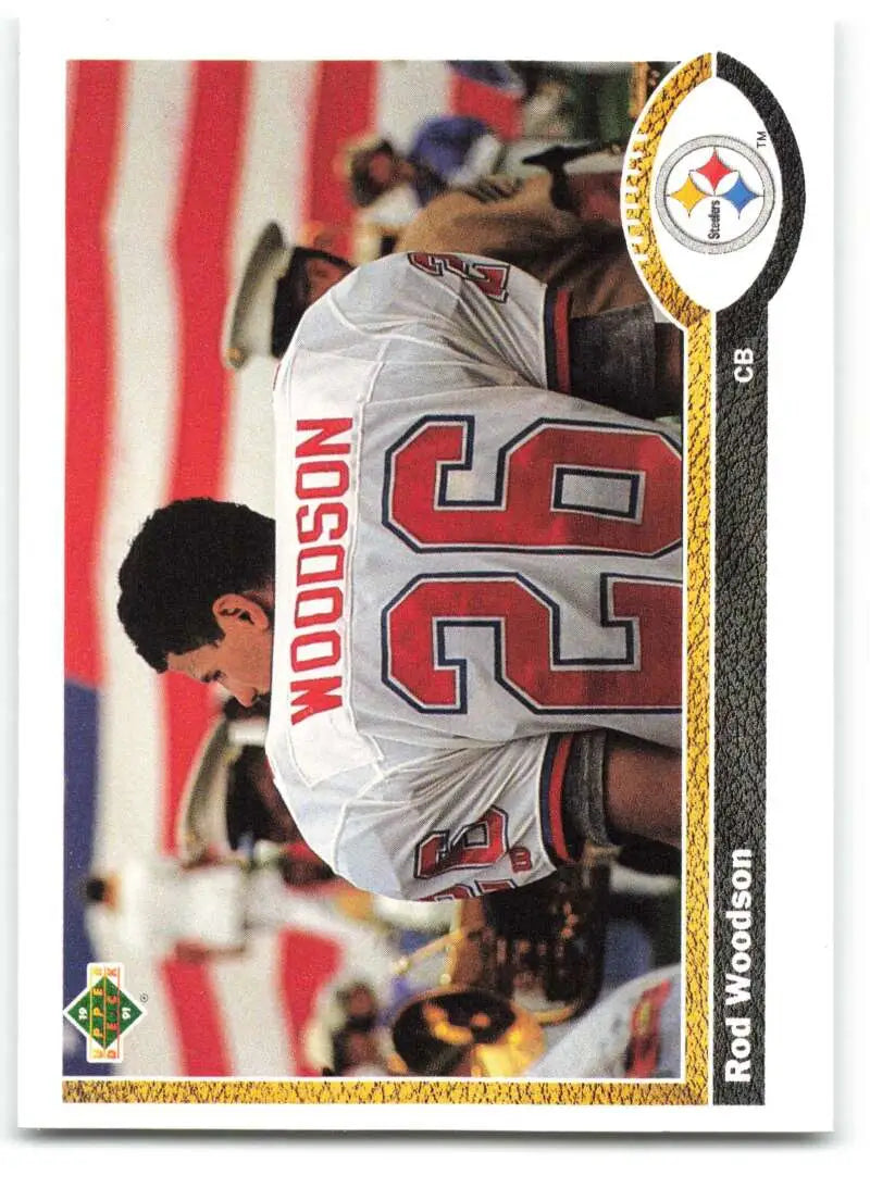 1991 Upper Deck #111 Rod Woodson NM-MT Pittsburgh Steelers Football Card - Football Card Single