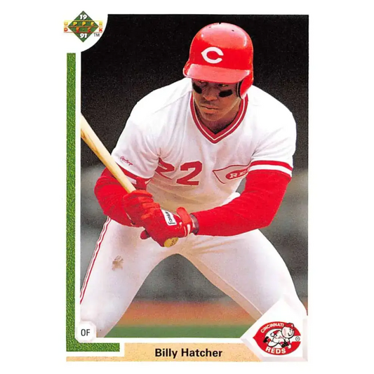1991 Upper Deck #114 Billy Hatcher NM-MT Cincinnati Reds Baseball Card - Baseball Card Single