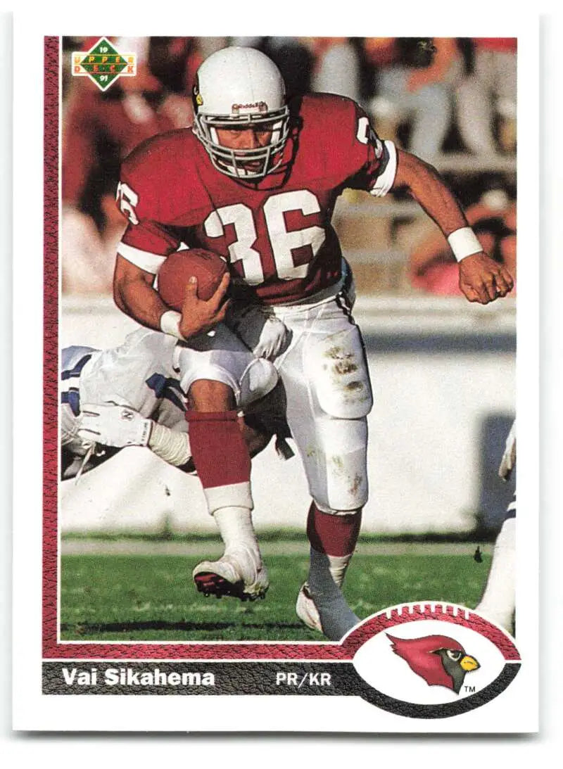1991 Upper Deck #114 Vai Sikahema NM-MT Phoenix Cardinals Football Card - Football Card Single