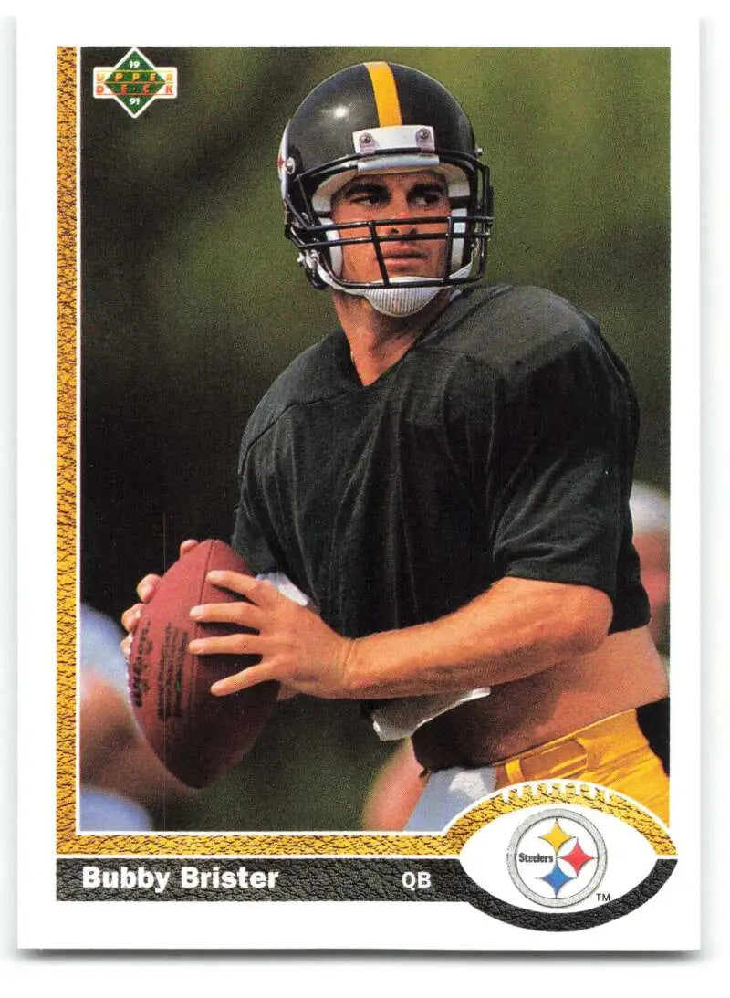 1991 Upper Deck #115 Bubby Brister NM-MT Pittsburgh Steelers Football Card - Football Card Single