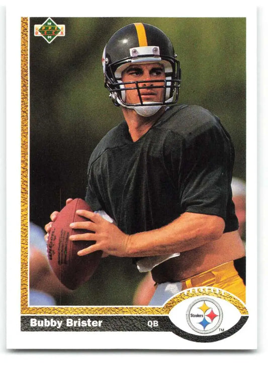 1991 Upper Deck #115 Bubby Brister NM-MT Pittsburgh Steelers Football Card - Football Card Single