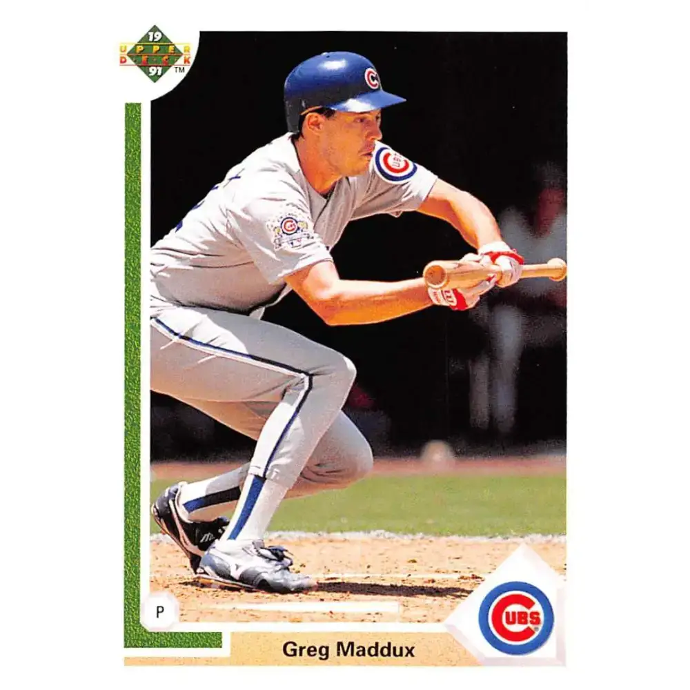 1991 Upper Deck #115 Greg Maddux EX Excellent Chicago Cubs Baseball Card - Baseball Card Single
