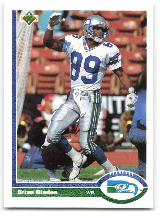 1991 Upper Deck #116 Brian Blades NM-MT Seattle Seahawks Football Card - Football Card Single