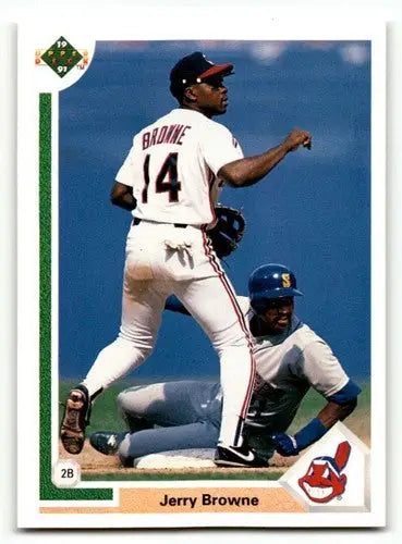 1991 Upper Deck #116 Jerry Browne Cleveland Indians Baseball Cards N ID:54278 - Baseball Card Single
